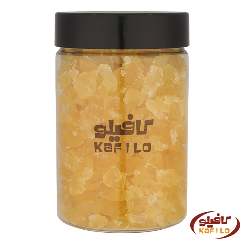 نبات نگین عسلی زعفرانی کافیلو وزن 350 گرم